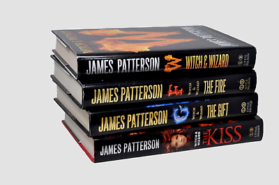 #ad WITCH amp; WIZARD James Patterson 4 Books Hardbacks K W F G = 1st Editions $18.99