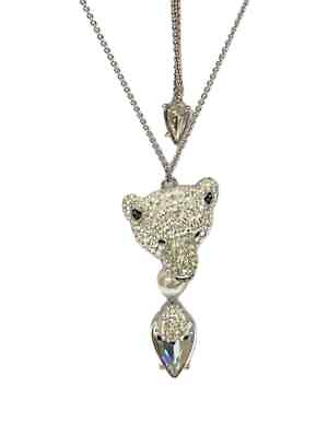 #ad Swarovski #12 necklace SILVER Rhine silver Top Ladies $179.02