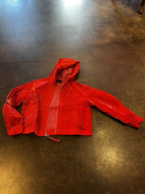 #ad Mr amp; Mrs Italy Red Bomber Raincoat XXS $175.00