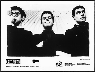 #ad Hefner British Indie Rock Band Original 1990s Beggars Banquet Promo Photo $8.76