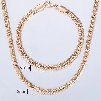 #ad Braided Foxtail Chain Jewelry Sets Women Fashion Accessories Necklace Bracelet $15.92