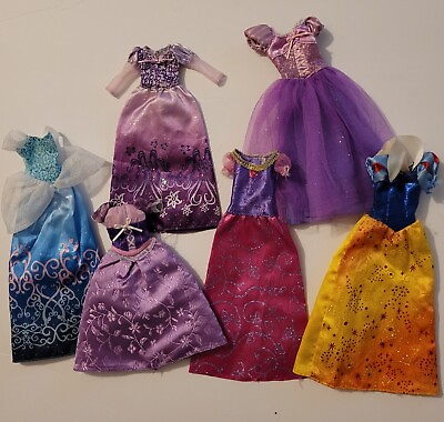 #ad Disney Princess Barbie Replacement Clothing 6 Pc. Lot $12.00