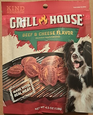 #ad Kind Rewards Grill House Beef amp; Cheese Flavor Real Meat Dog Treats 8 bags $42.50