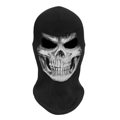#ad Halloween Face Mask Skeleton Headgear Scary Horror Costume Cosplay Accessories $13.88