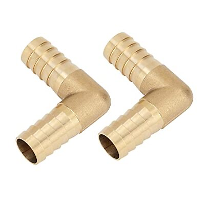 #ad Yoebor Brass Hose Barb Fitting 90 Degree Elbow 5 8quot; Barbed x 5 8quot; Barbed $12.24