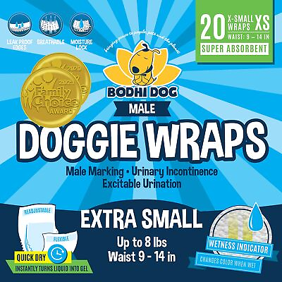 #ad Disposable Male Dog Diapers Super Absorbent Leak Proof Fit Premium Adjust... $20.77