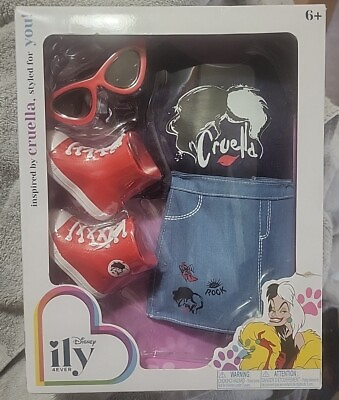 #ad #ad Disney ily 4ever Inspired by Cruella Accessories set Outfit New In Box $12.25