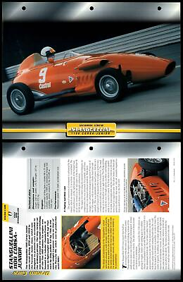 #ad Stanguellini 1100 Corsa Junior 1958 Racing Atlas Dream Cars Fact File Card GBP 2.49