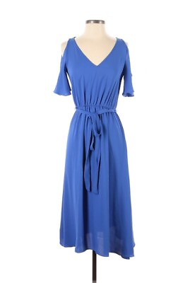 #ad NWT Ann Taylor 12 Women Blue Casual Dress SI10 $30.00