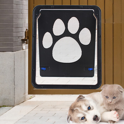 #ad Small Pet Cat Puppy Dog Magnetic Lock Safe 24*29Cm Flap Door Animal Gate USA $9.50