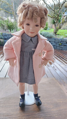 #ad Shirley Temple Porcelain Doll; Little Miss Marker; Great Condition with COA $49.95