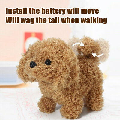 #ad Kid Birthday Gifts Toys Electronic Pet Dog Plush Fuzzy Puppy Electric Walking $11.64
