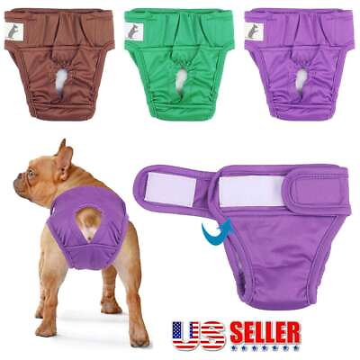 #ad Reusable amp; Washable Dog Diapers 1 Pack for Female Dogs Heat Incontinence $7.90