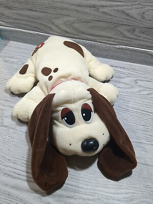 #ad POUND PUPPIES Plush 1997 Galoob Toys Vintage stuffed Animal Cream Brown puppy $18.95