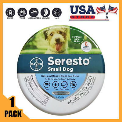 #ad 1 Pack Seresto³ Flea³ and Tick³ Collar for Small Dogs 8 Month Protection Collar $18.84