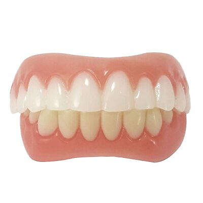 #ad Upper and Lower Veneer Dentures for Women and Men Fake Teeth Natural Shade $13.04