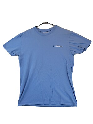 #ad Magellan Outdoors Fish Flag Graphic Mens Blue T shirt Size medium $14.95
