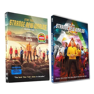 #ad Star Trek Strange New Worlds Season 1 amp; 2 DVD 7 Disc Region 1 Brand New amp; Sealed $14.49