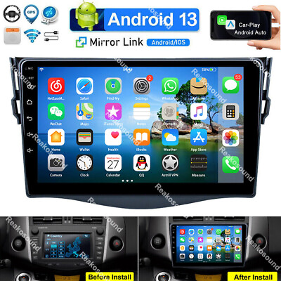 #ad Car Stereo For 2007 2012 Toyota RAV4 Android 13 9#x27;#x27; Apple Carplay GPS Wifi Radio $97.99