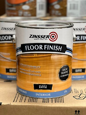 #ad Rust Oleum Zinsser Floor Finish Clear Water Based Polyurethane 1 Gallon $43.99