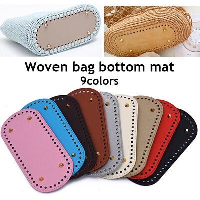 #ad Rivet Bag Bottom PU Oval Bag Bottom Accessories Geometric Multi colored Durable $4.36