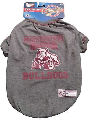 #ad NCAA Mississippi State University Bulldogs TShirt Tee Pet Dog Medium Sporty $12.55