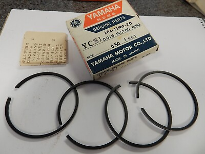 #ad NOS Yamaha 2nd O S 0.50 Piston Rings 1967 1968 YCS1 Bonanza 164 11601 20 $9.99