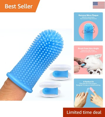 Revolutionary Dog Tooth Brushing Kit for Dog Teeth Cleaning Puppies $23.99