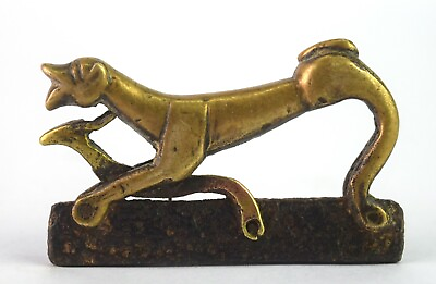 Antique Rare Dog figurative Flint Old Strike To Fire Early Metal Ware G19 83 $314.99