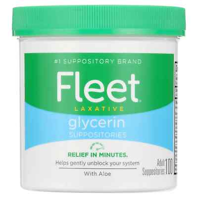 #ad Fleet Laxative Glycerin Suppositories Adult Suppositories 100 Count. $6.90