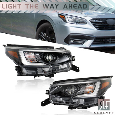 #ad Headlight For 2020 Subaru Legacy Outback LED Black Headlamp LeftRight Side $371.50
