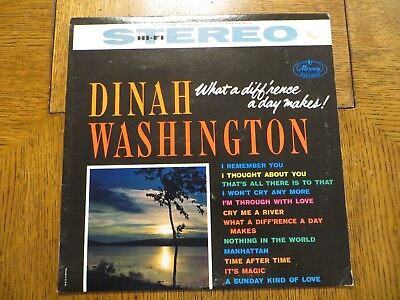 #ad Dinah Washington – What A Diff#x27;rence A Day Makes 1983 Mercury ML 8006 LP EX $21.56