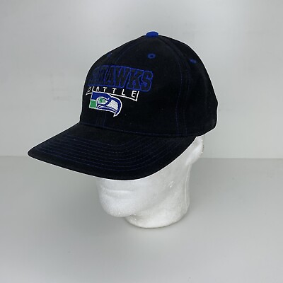 #ad Vintage Seahawks Hat Adjustable 90s 00s Seattle NFL Game day Snapback Cap $14.99