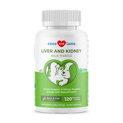 #ad Milk Thistle for Dogs Silymarin Liver and Kidney Support with EPA amp; DHA Detox $24.90