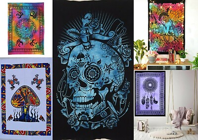 #ad 5 Pics Lot Mandala Tapestry Wall Hanging Throw Bedding Cotton Poster Wholesale $34.99