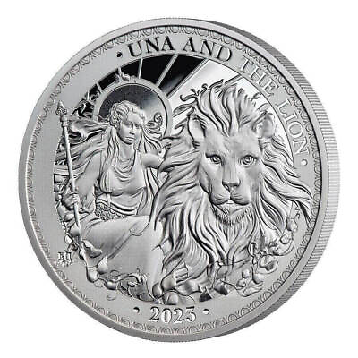 #ad 2023 St. Helena Una and The Lion 1oz Silver Proof Coin $92.82