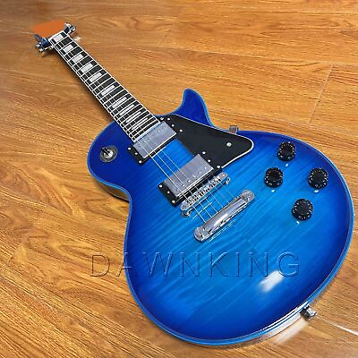 #ad blue Custom LP electric guitarBlue logo blue ABS in stock $309.70