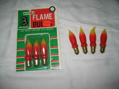 #ad 7 7½ flame bulbs 3 new and 4 used. Used bulbs are tested and work. $10.50