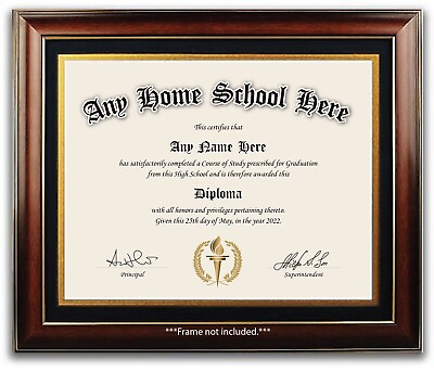 #ad Personalized Customized Custom Home School Diploma High School Education GED $19.99