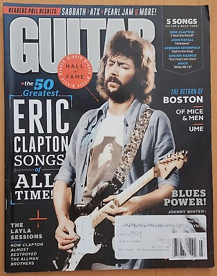 #ad Guitar World Magazine March 2014 Eric Clapton Johnny Winter Boston UME $12.95