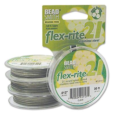#ad Flex Rite 21 Strand Nylon Coated Stainless Steel Beading Wire Jewelry Makin... $27.42