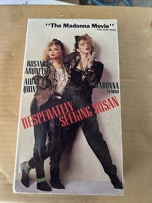 #ad Desperately Seeking Susan SEALED VHS Madonna Movie $22.00