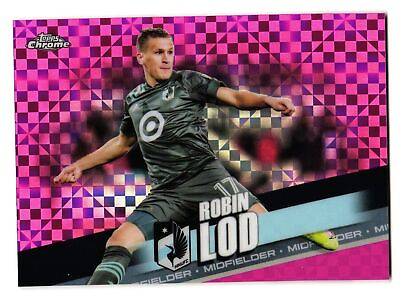 #ad 2022 Topps Chrome MLS Pink X Fractor #36 Robin Lod Minnesota United $1.75