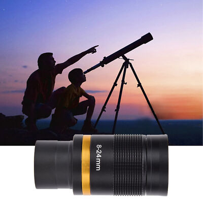 #ad 8 24mm 1.25quot; Telescopic Eyepiece Continuous Zoom All Metal Telescope Eyepiece US $25.45
