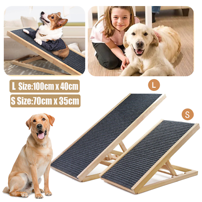 #ad Dog Ramp for Bed Car Ramp Folding Pet Ramp Dog Stairs Cat Ramp Portable Dog Step $61.99
