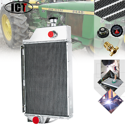 #ad ASI 4 Row Aluminum Radiator For John Deere 2440 2640 Tractor AR90945 AR90947 New $229.00