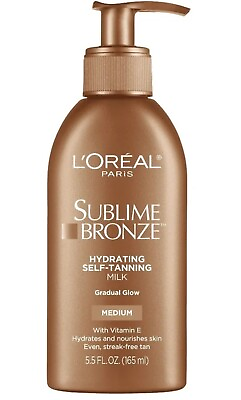 #ad Loreal Sublime Bronze Hydrating Self Tanning Milk Glow Medium L#x27;oreal 5.5 Oz $21.95