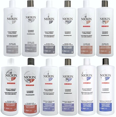 #ad NIOXIN Scalp Therapy Hair Shampoo Or Conditioner Liter System 1 2 3 4 5 6 $23.95