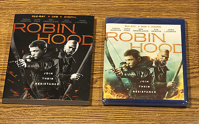 #ad Robin Hood Blu ray DVD Slipcover Movie Taron Egerton Jamie Foxx 2018 Movie NEW $3.99