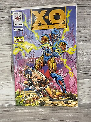 #ad Valiant Comics X O Manowar Featuring Turok # 14 Modern Age March 1993 $12.80